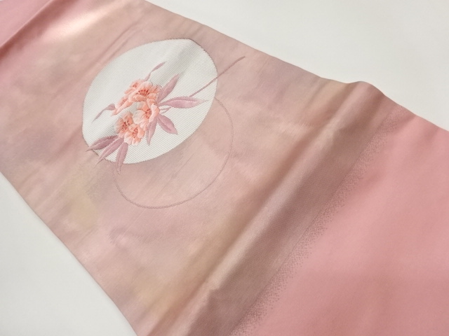 JAPANESE NAGOYA OBI / WOVEN FLOWER